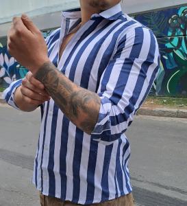 Camisa Rayada Entallada - Miniatura 5