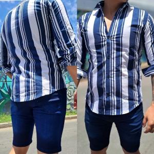Camisa Rayada Entallada - Miniatura 7