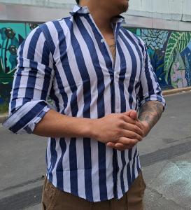 Camisa Rayada Entallada - Miniatura 2