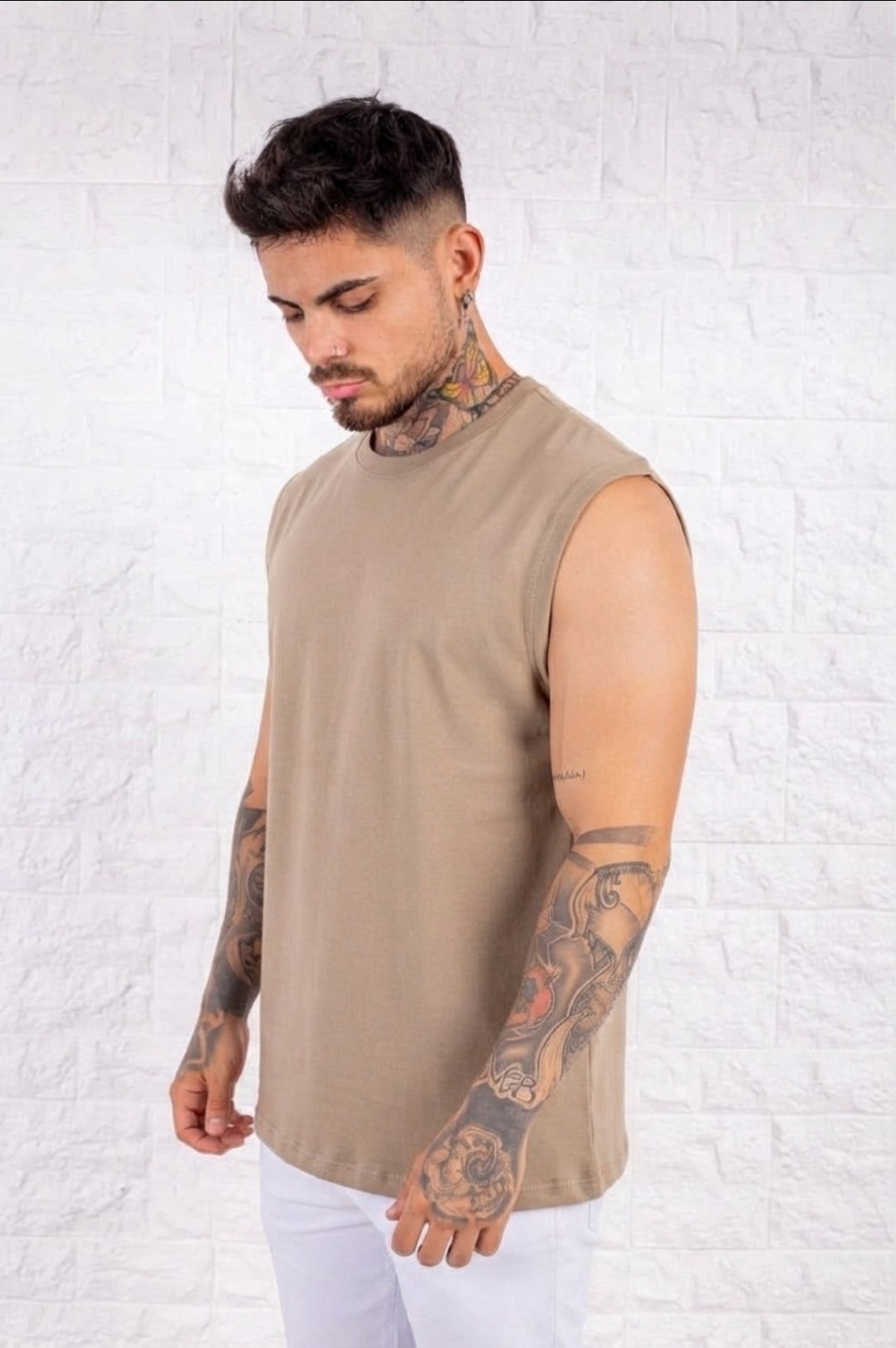 Musculosas Oversize Algodón Peinado - Imagen 4