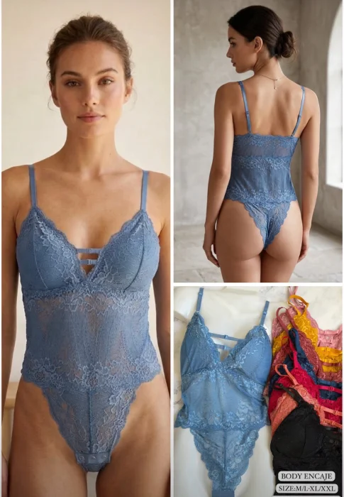 Body Encaje Importado Economico