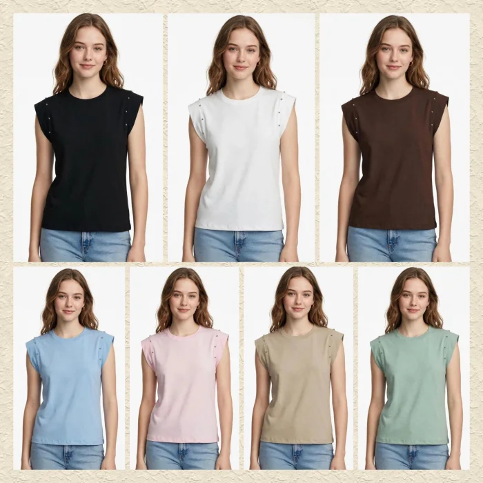 Remera de Mujer con Tachas