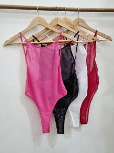 Body Espalda Abierta - Tull Glitter