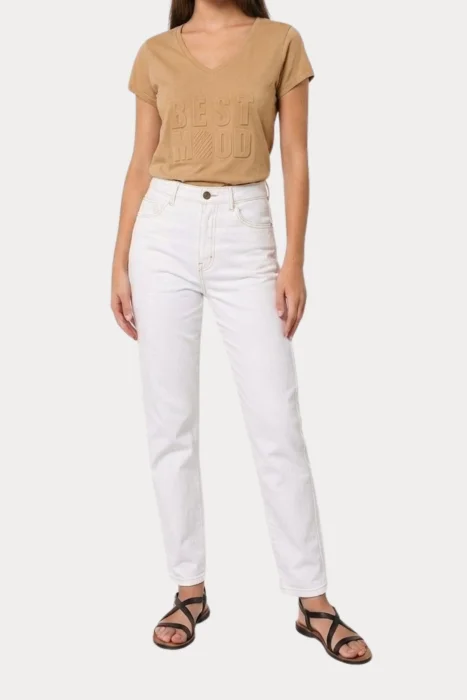 Pantalón Recto Blanco