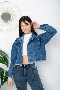 'art 424' S al Xl  Campera Mom + Az. Nevado "trend"