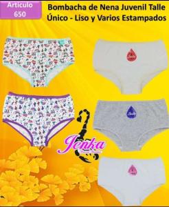 Bombachas de Nena y Juvenil Yenka Algodón Buena Calidad - Miniatura 3