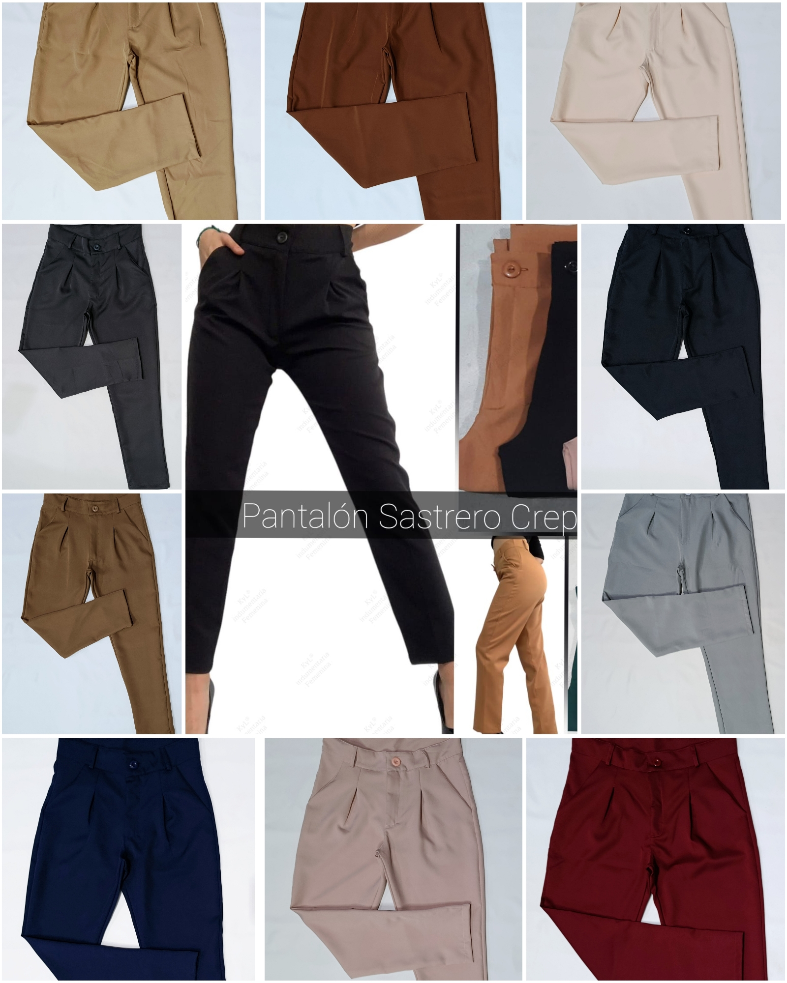 Pantalón Recto Sastrero (crep) - Imagen 2