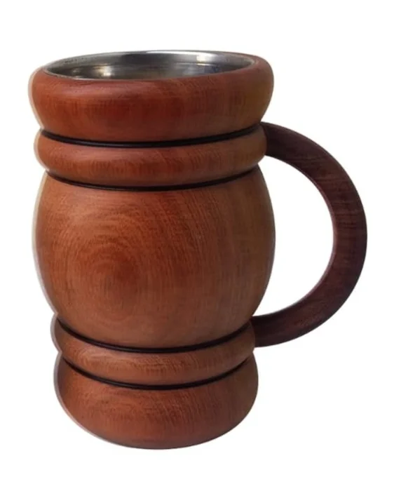 Vaso Chopp con Detalle o de Segunda Algarrobo Acero 500ml