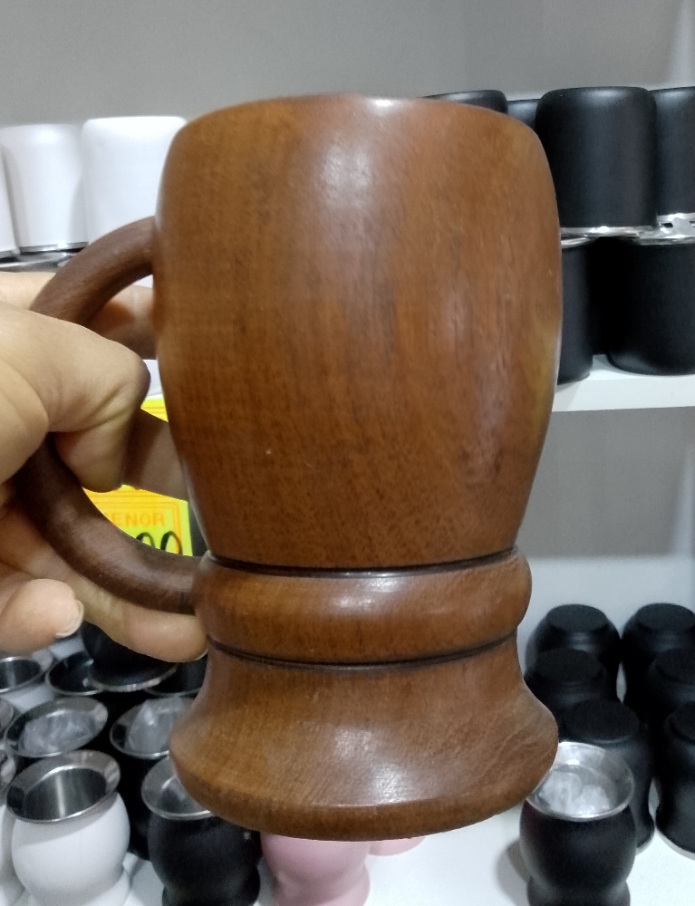 Vaso Chopp con Detalle o de Segunda Algarrobo Acero 500ml - Imagen 2
