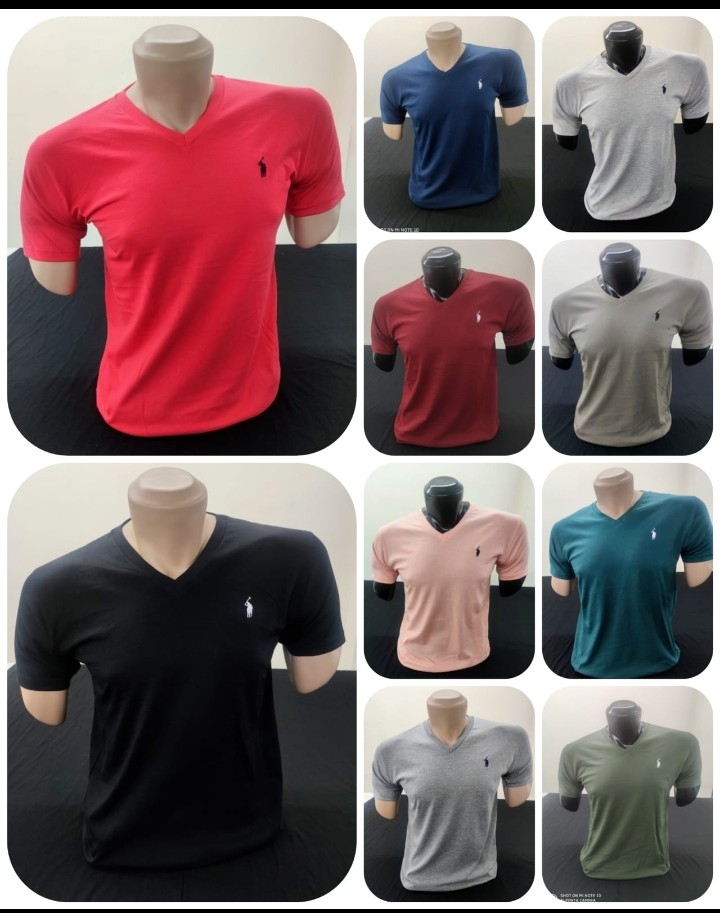 Remeras Polo Lisa Cuello V - Imagen 2