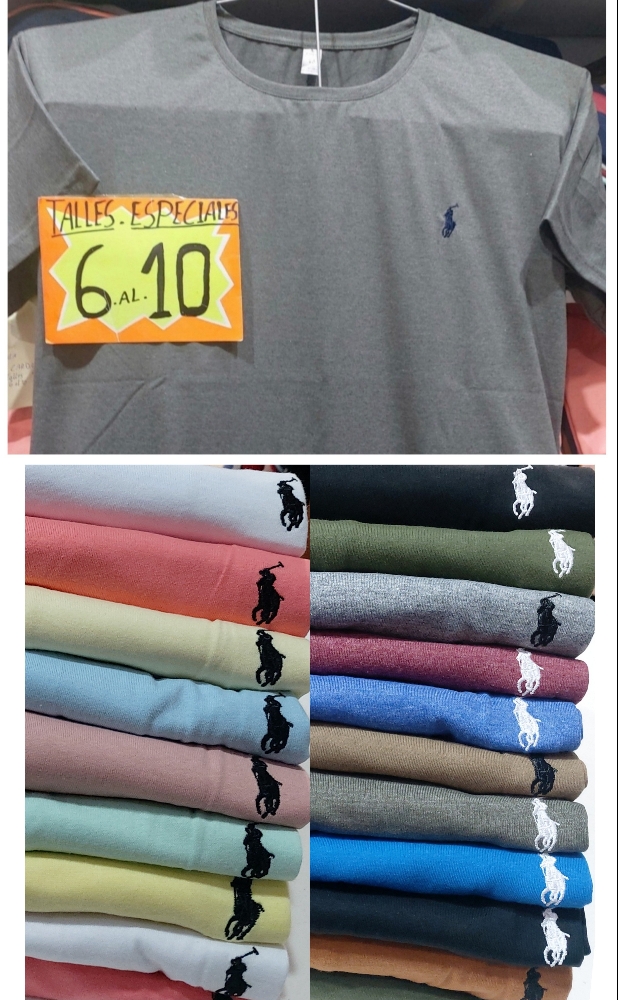 Remeras Polo Algodón Jersey 24 1 Pienado Talles Especiales - Imagen 3