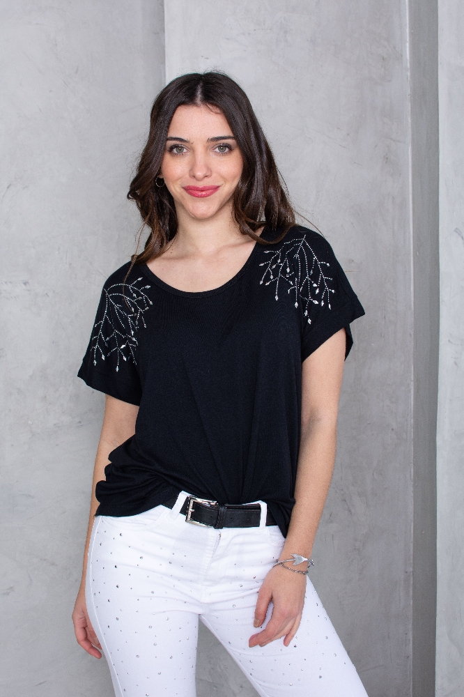 Remera Over Sise /modal (brillo de Hojas) - Imagen 5