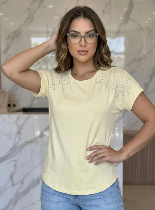Remera Over Sise /modal (brillo de Hojas)