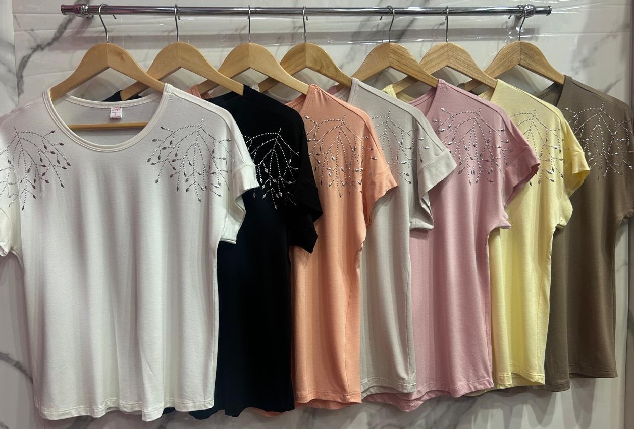Remera Over Sise /modal (brillo de Hojas) - Imagen 4