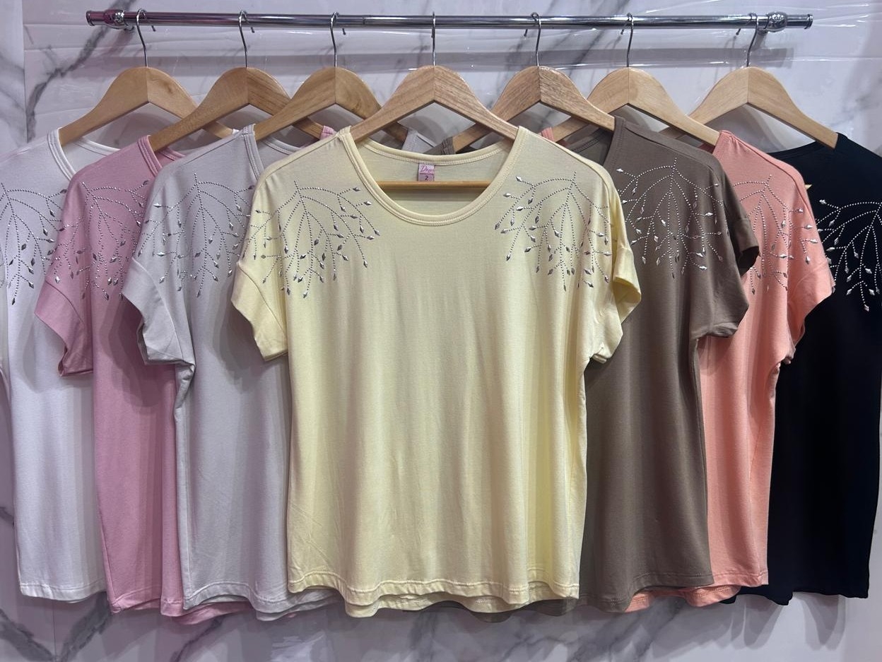 Remera Over Sise /modal (brillo de Hojas) - Imagen 2