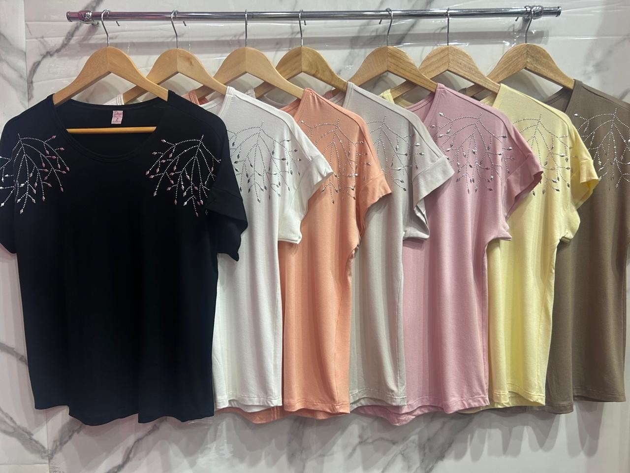 Remera Over Sise /modal (brillo de Hojas) - Imagen 6