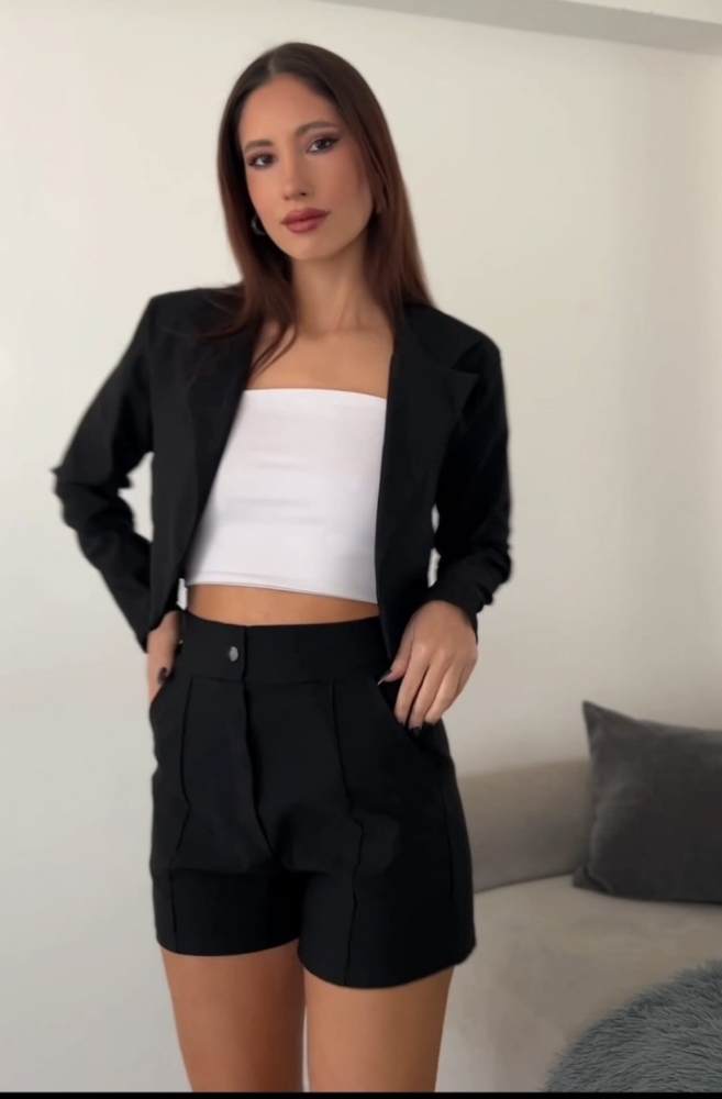 Conjunto Bengalina Short/blazer Corto - Imagen 1