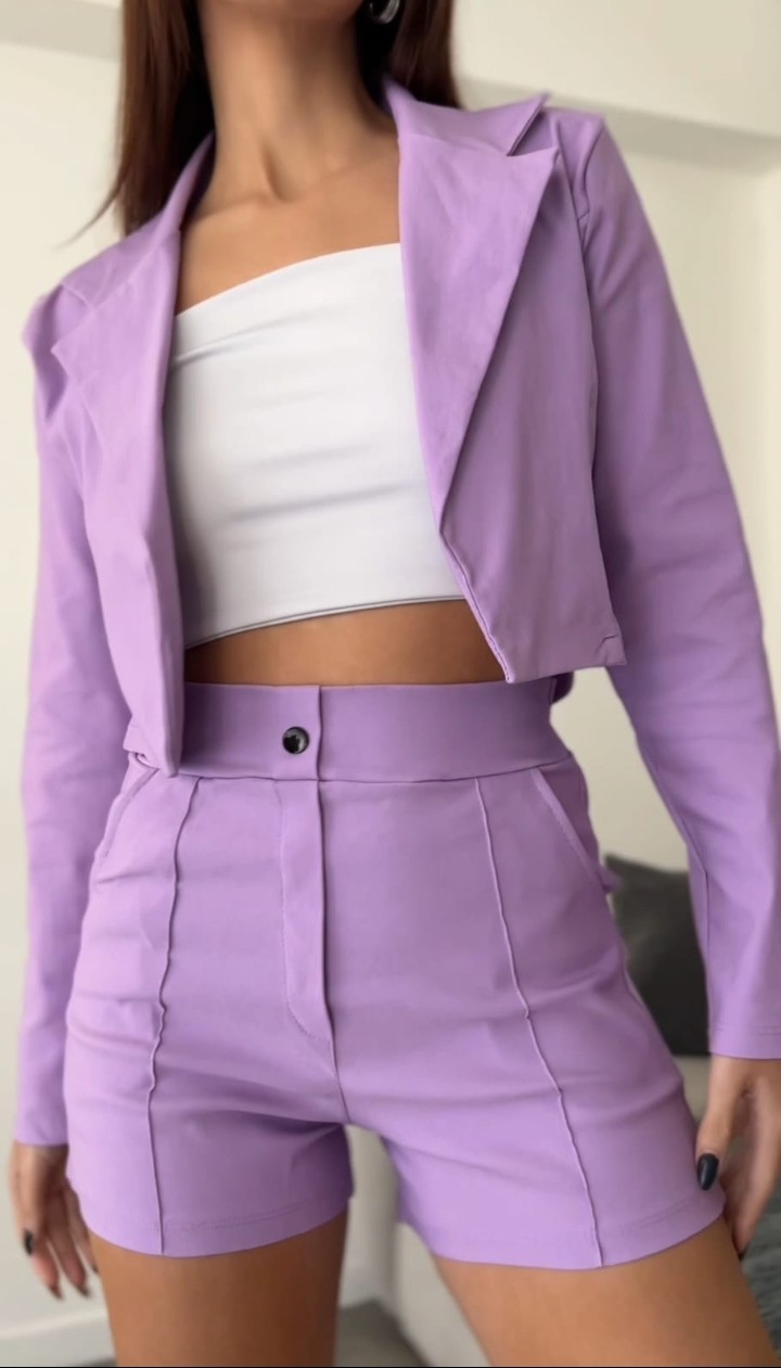 Conjunto Bengalina Short/blazer Corto - Imagen 2