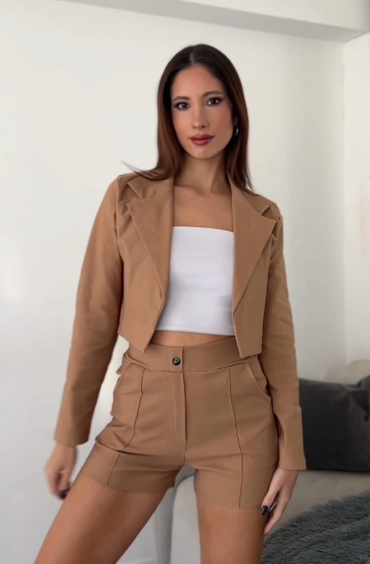 Conjunto Bengalina Short/blazer Corto - Imagen 3