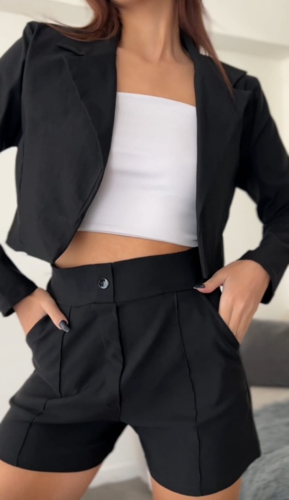 Conjunto Bengalina Short/blazer Corto - Imagen 8