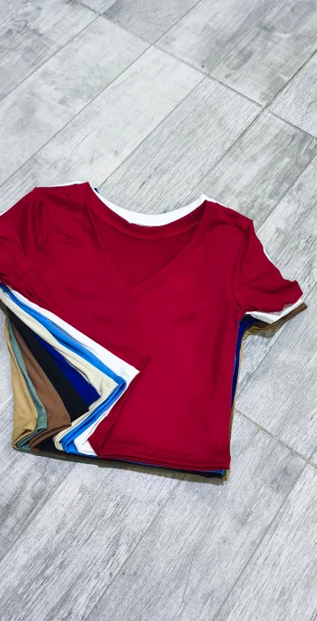 " Remera en V " Modal