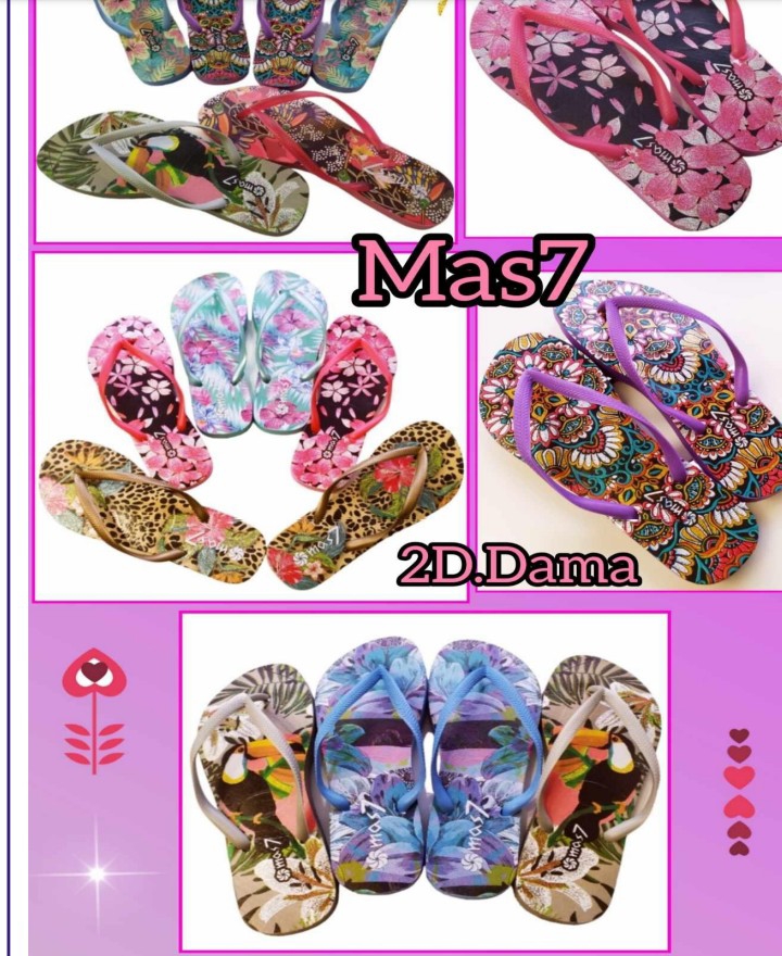 Ojotas Estampadas de Dama - Imagen 3