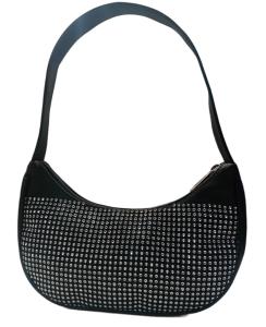 Cartera Mini Baguette con Strass