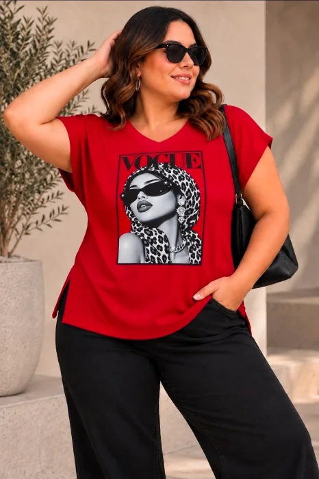 Remeron Cuello V Estampado