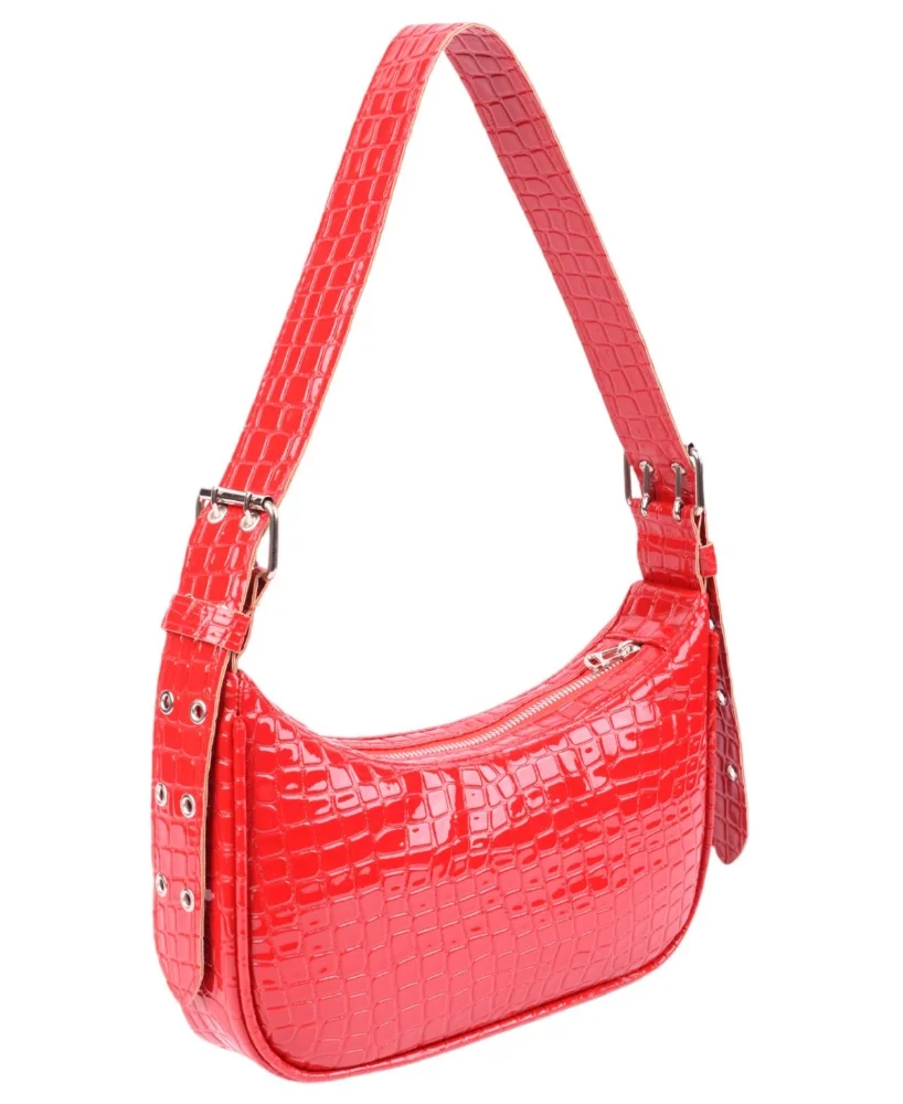 Cartera Baguette Charol Croco - Imagen 2