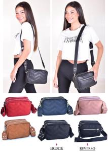 Bandolera Morral Doble  Compartimiento Andylu Accesorios