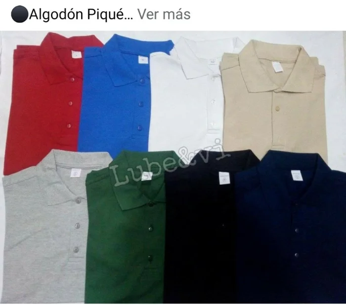 Chombas de Algodón Pique