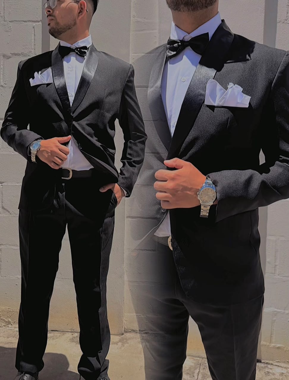 Ambo Traje Smoking Francés Hombre - Imagen 6