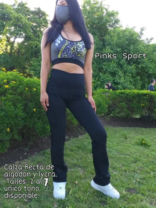 Calza Recta de Algodón con Lycra