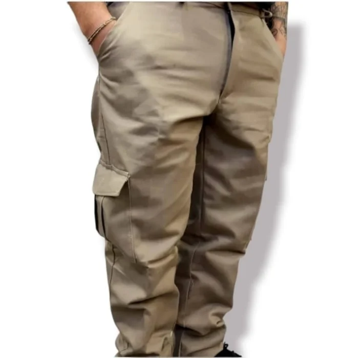 Pantalon Cargo de Trabajo C/ Abrojo sin Botones