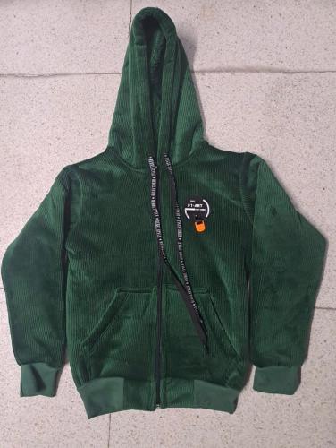 Campera Niño Corderoy con Piel