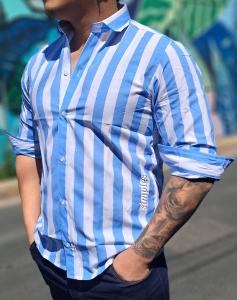 Camisa  Rayada Entallada