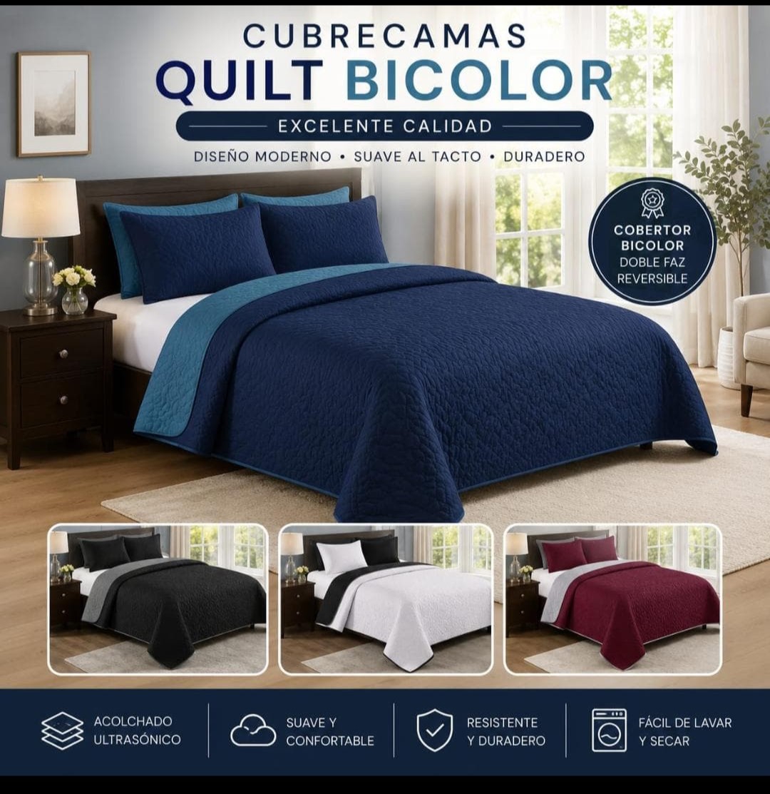 Cobertor Queen Reversible S-m - Imagen 2