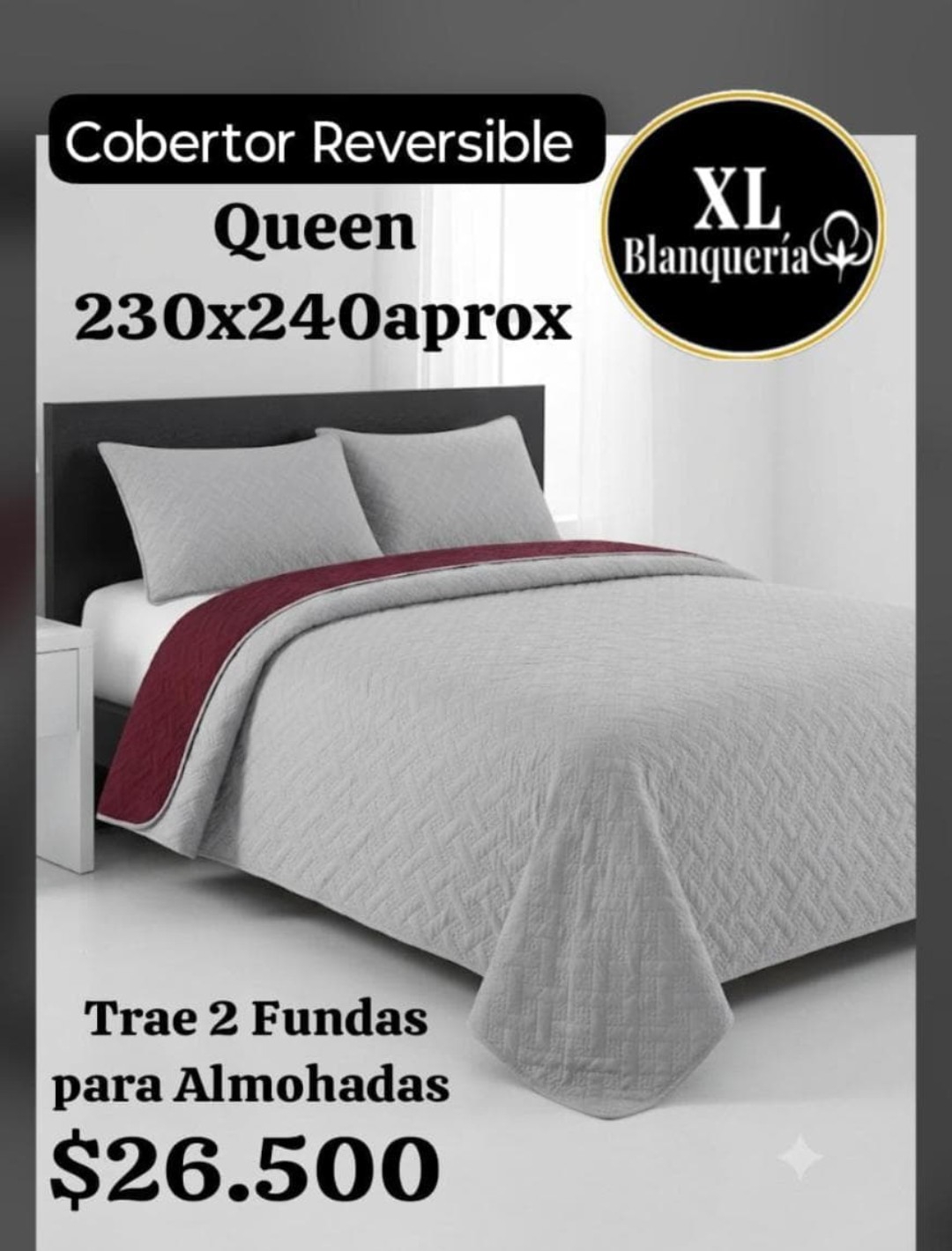 Cobertor Queen Reversible S-m - Imagen 3