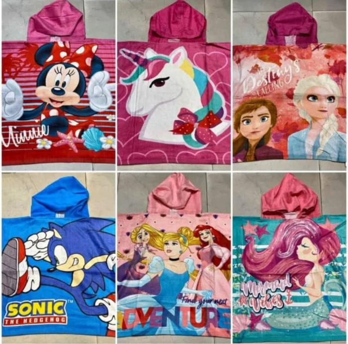 Poncho Infantil Microfibra
