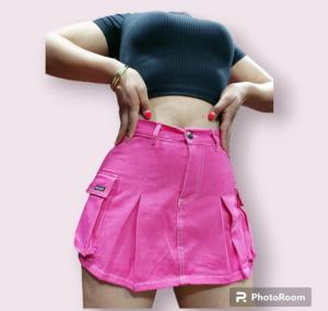 Shorts Pollera Cargo (rigido)