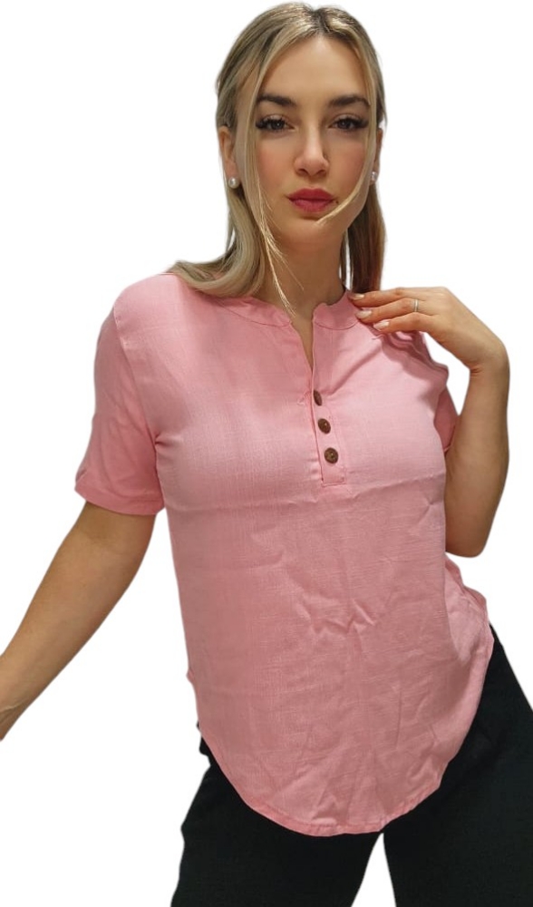 Camisa Cuello Mao de Lino Elastizado - Imagen 3