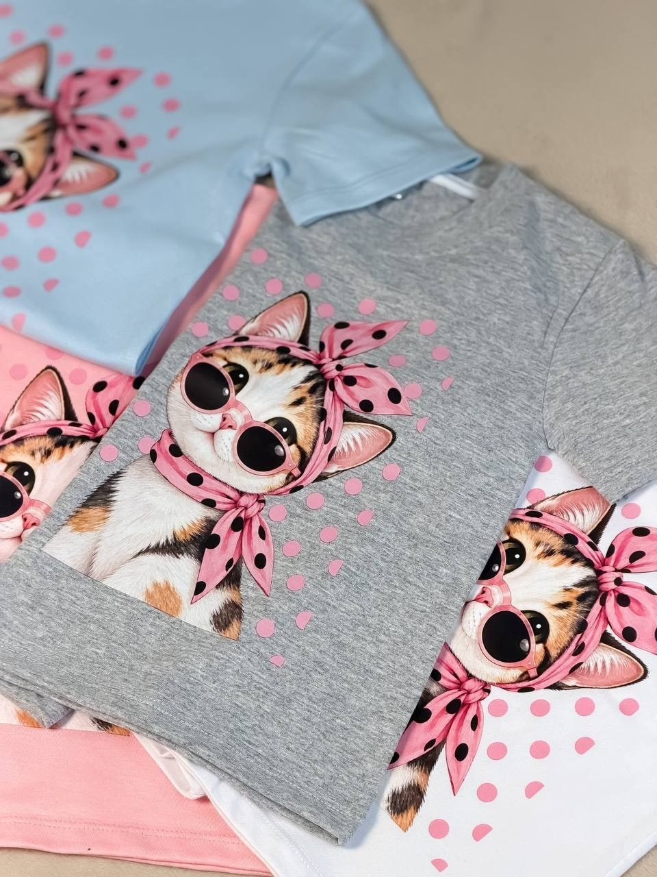 Remera Gatito con Lunares para Niña - Imagen 2