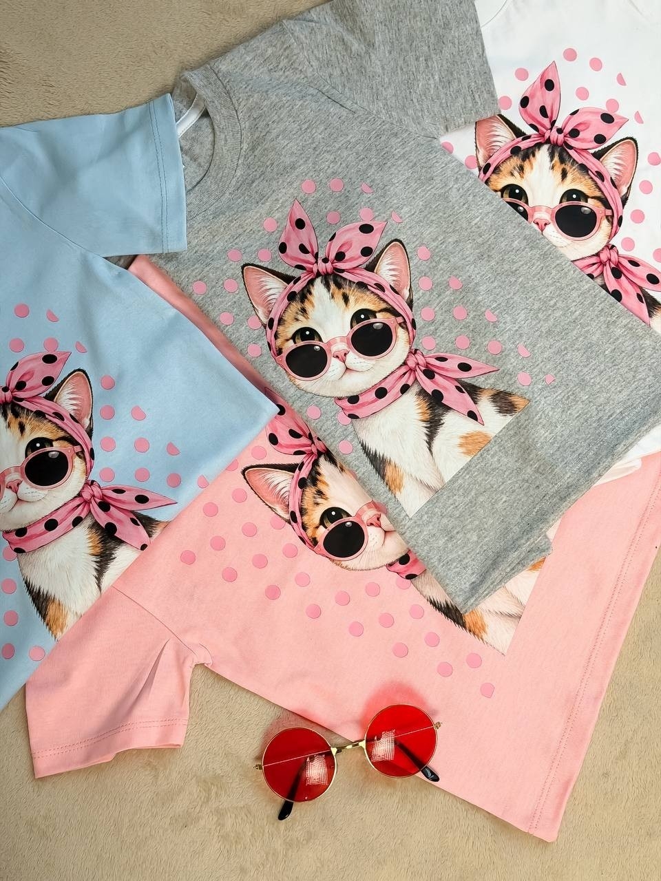 Remera Gatito con Lunares para Niña - Imagen 3