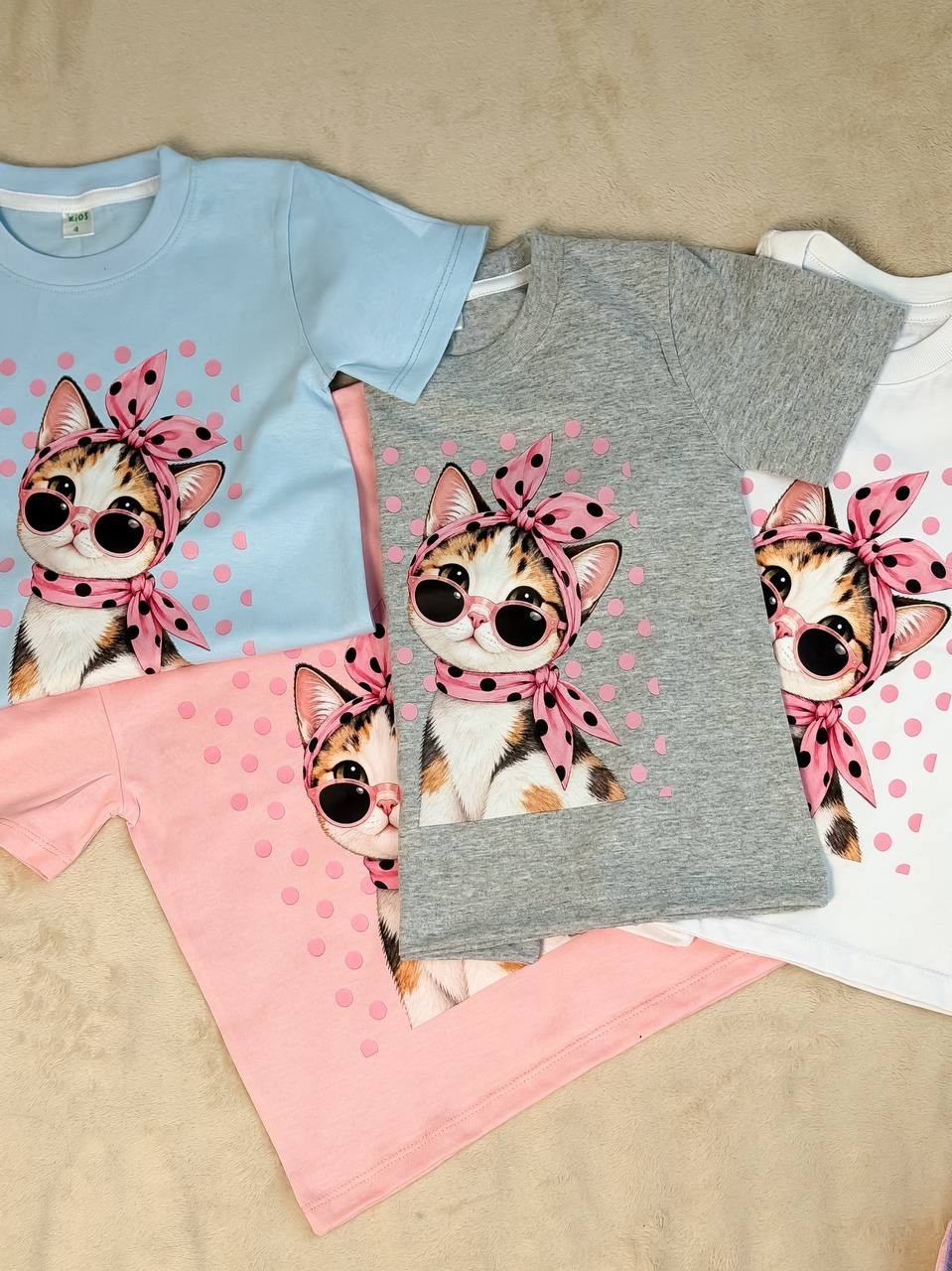 Remera Gatito con Lunares para Niña - Imagen 4