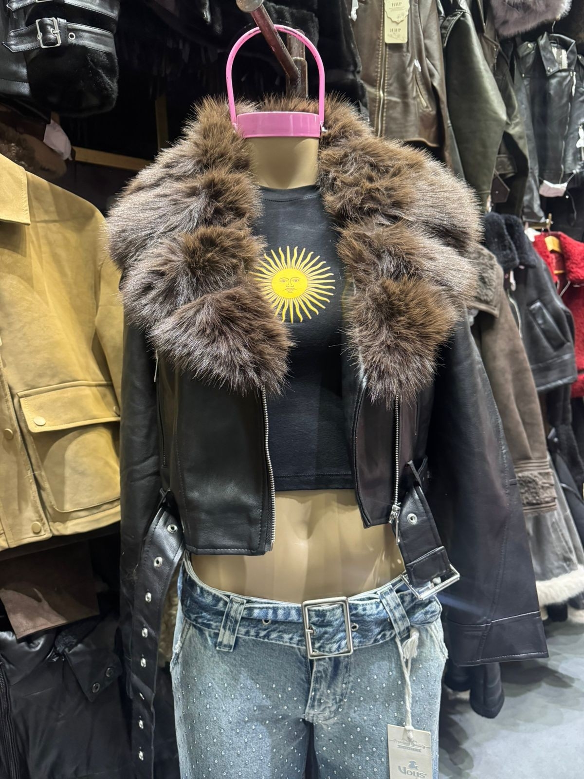Campera Ecoc Cuero con Piel Desmontable - Imagen 3