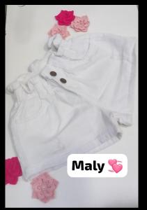 Shorts Mom Blanco