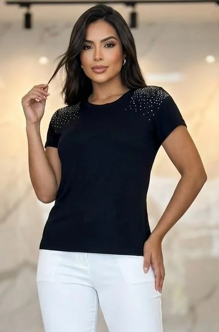 Remera Básica con Brillo