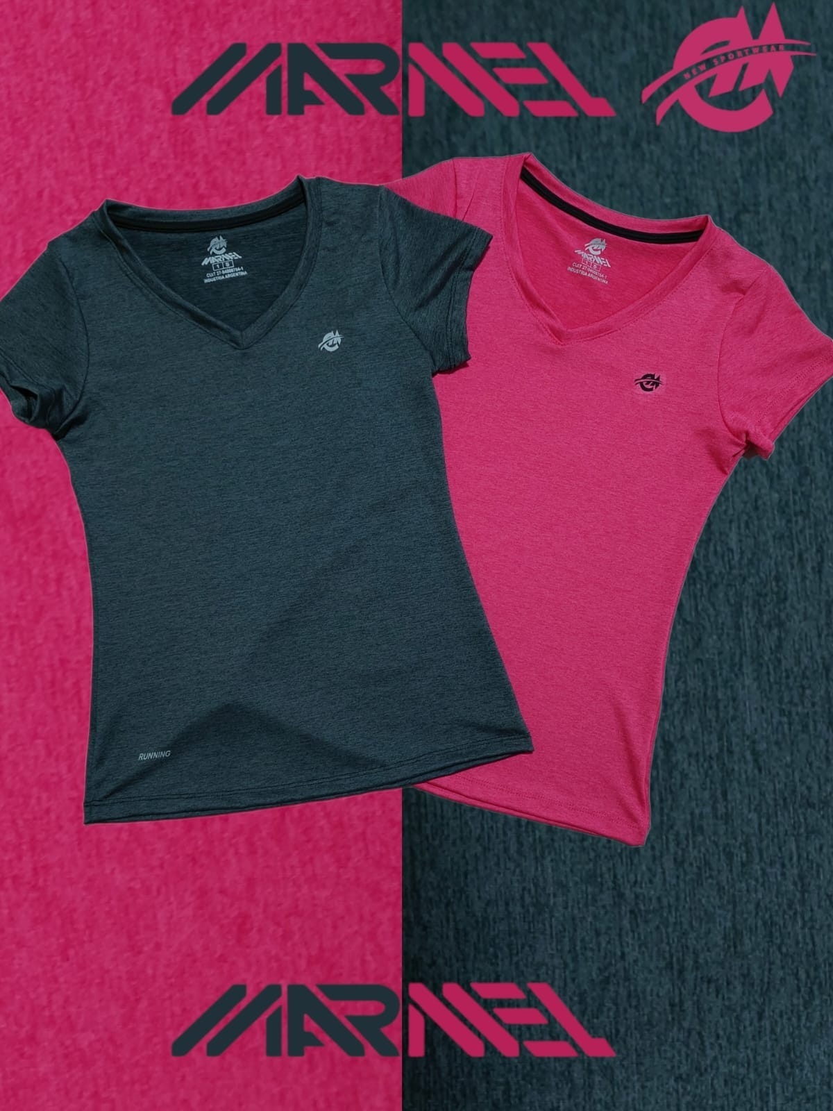 Remera Deportivos  de Vaplex Jaspeadas Dama - Imagen 4