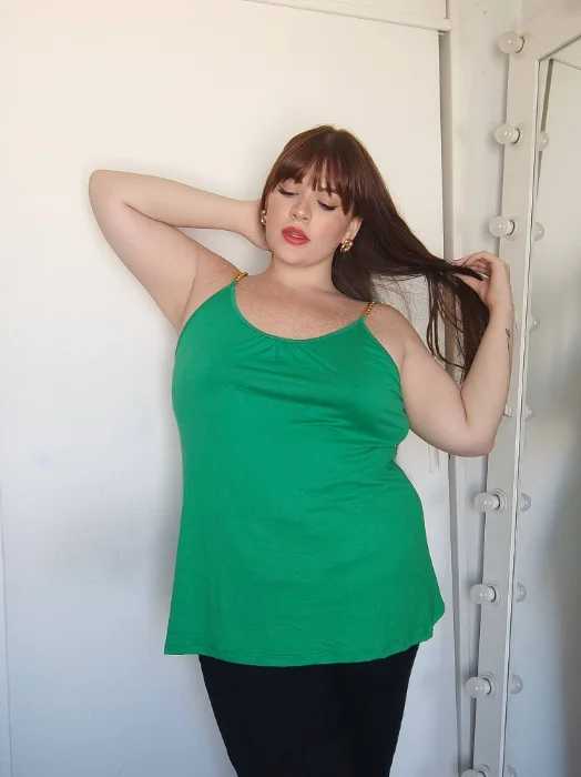 Musculosas 6,8, 12 Cadena Talles Grandes Reales