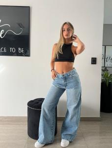 Jean Wide Leg Dama " Celeste "